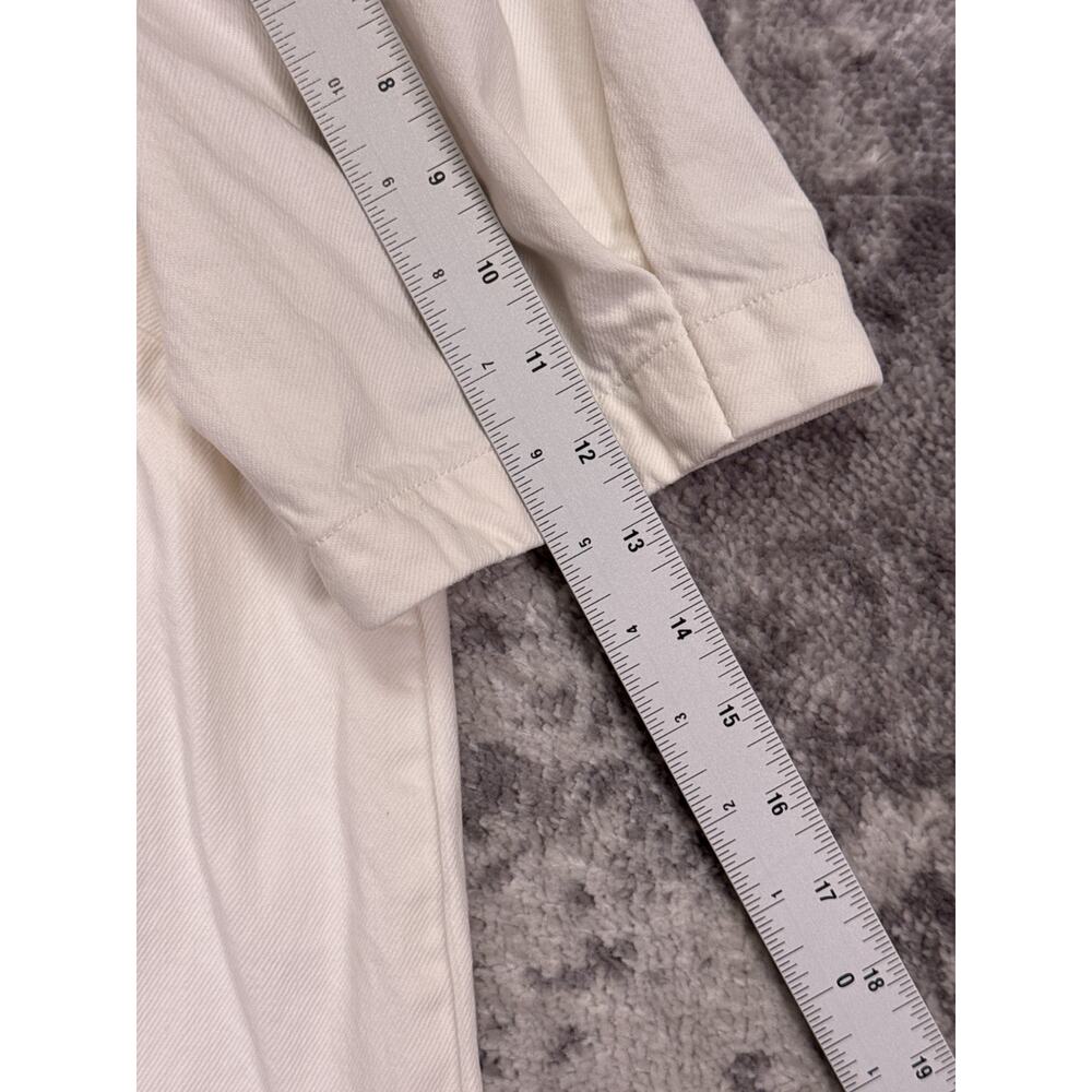 Citizens of Humanity Dress Medium Womens White Denim Puff Sleeve Mini - Picture 5 of 8